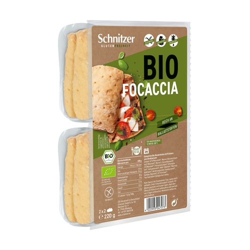 Petits pains focaccia sans gluten Schnitzer 220 g