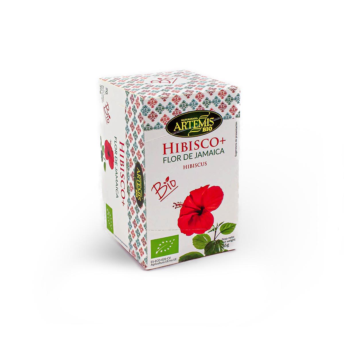 Infusion d'hibiscus et de fleur de Jamaïque Artemis 20 sachets.