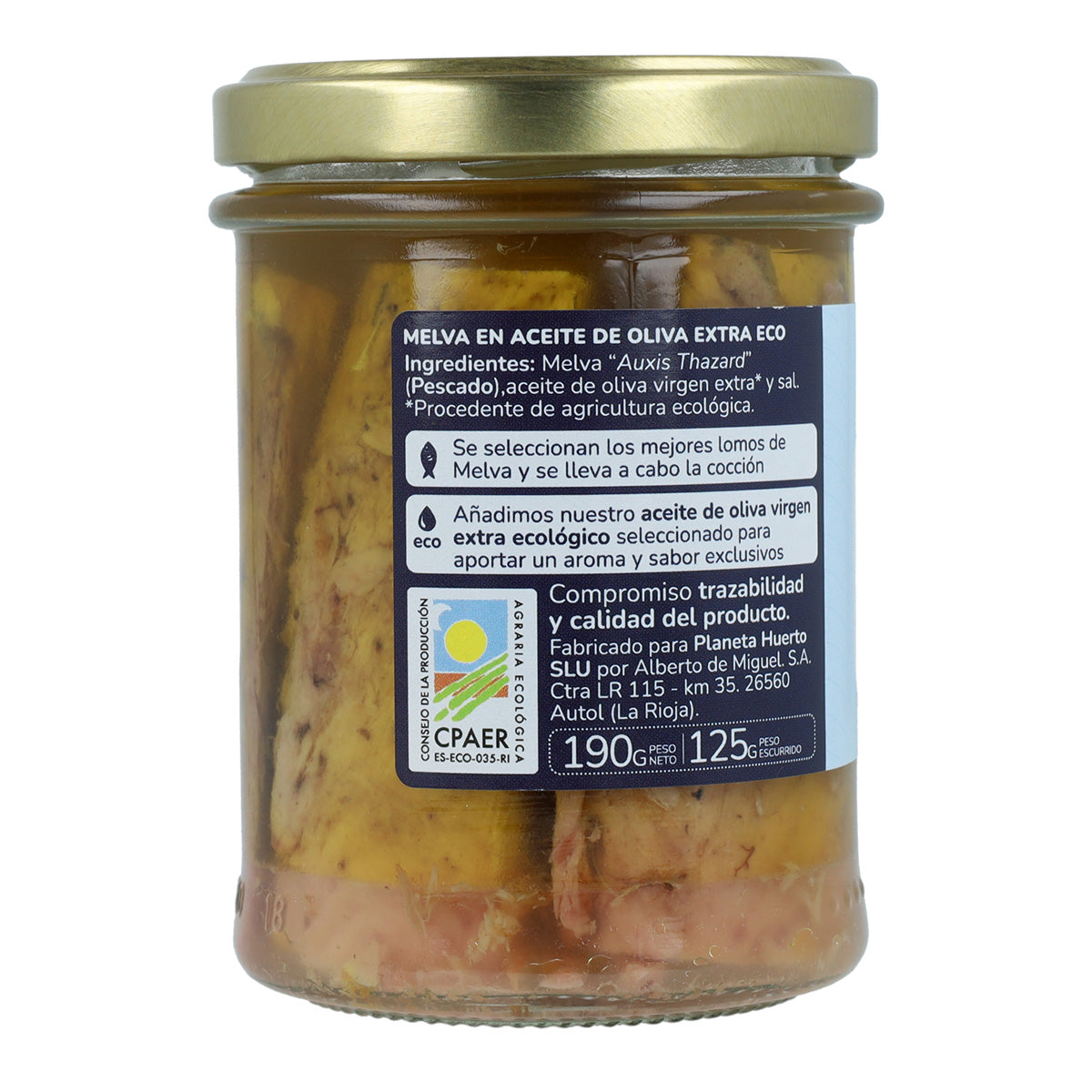 Thunfisch in nativem Olivenöl extra ECO Planeta Huerto 190 g