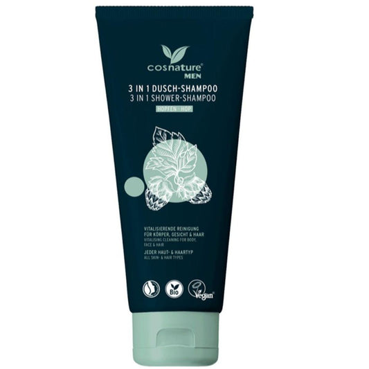 Gel douche & shampooing 3 en 1 houblon pour homme Cosnature 200 ml