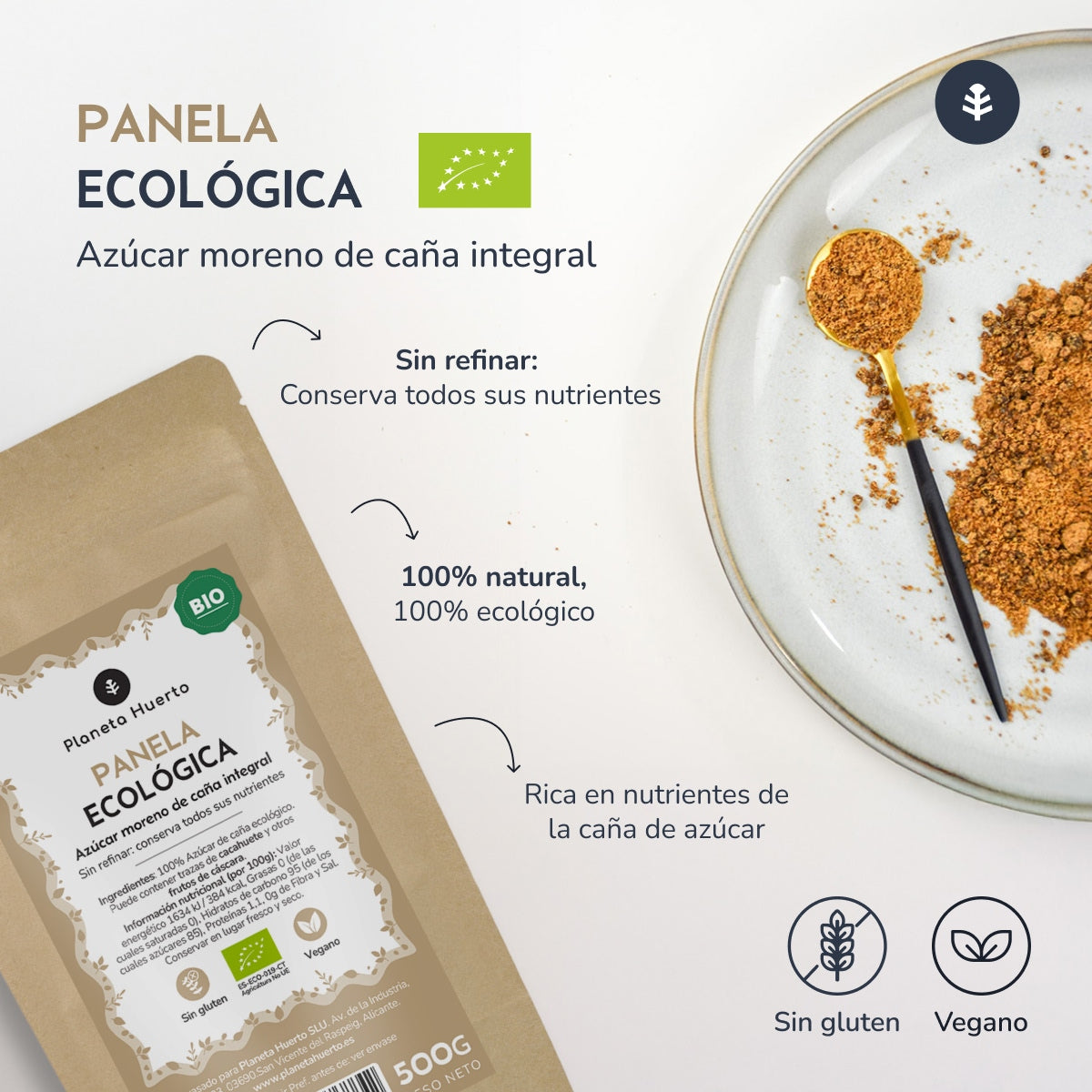 Panela Suiker ECO Planeta Huerto