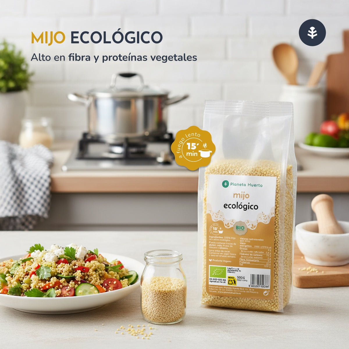 Peeled millet ECO Planeta Huerto 2,5 kg