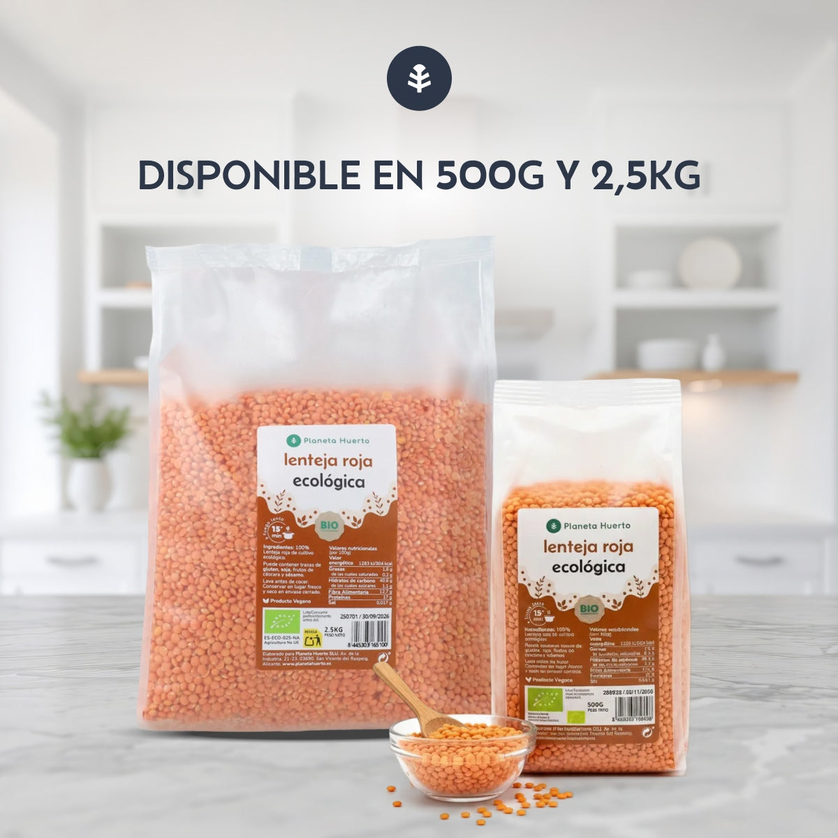 Rode linze ECO Planeta Huerto 500 g