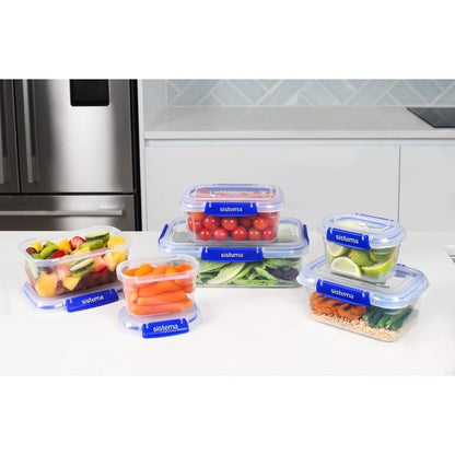 Packung luftdichte Behälter Sistema Klip It+ 6 Stück