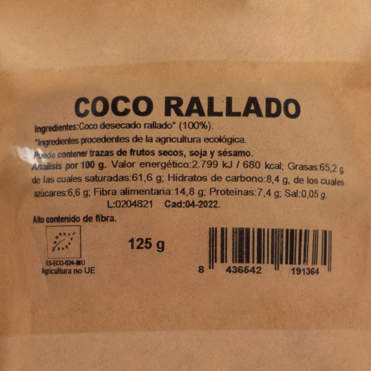 Cocco grattugiato biologico Naturgreen 125 g