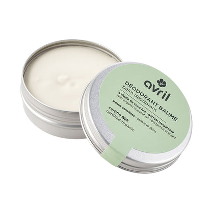 Deodorant balm for sensitive skin with bergamot, Avril, 85 g