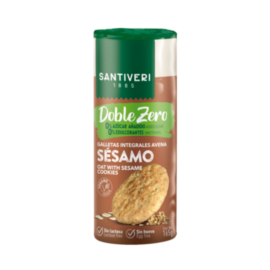 Galletas de Avena con Sésamo Doble Zero Santiveri 165 g