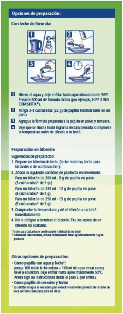 Pakket x 3 Biologische meergranenpap +6 maanden HiPP 400 g