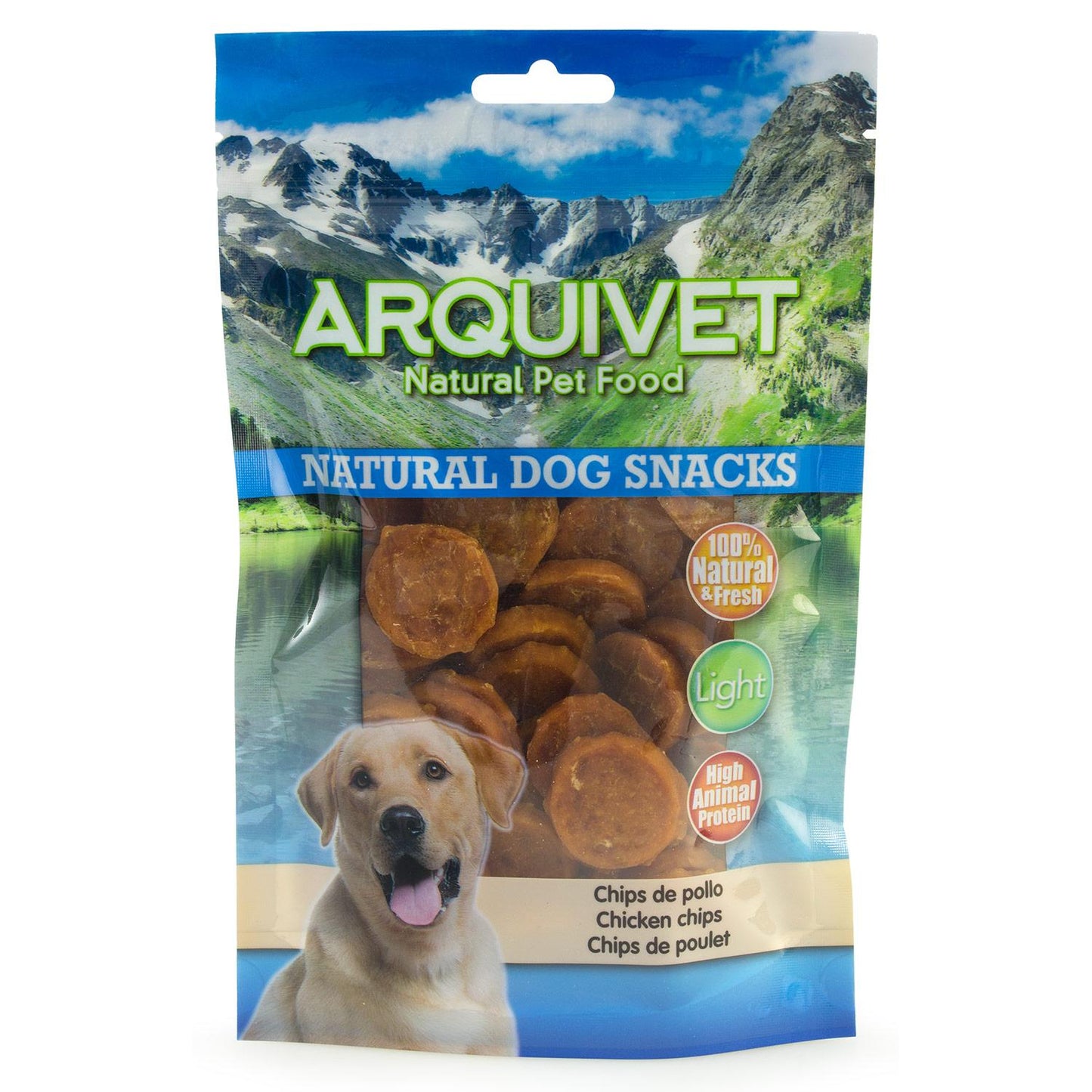 Snack naturale per cani Chips di pollo  Arquivet  100 g