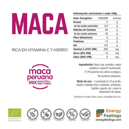 2er-Pack Bio-Maca-Pulver Energy Feelings 1 kg