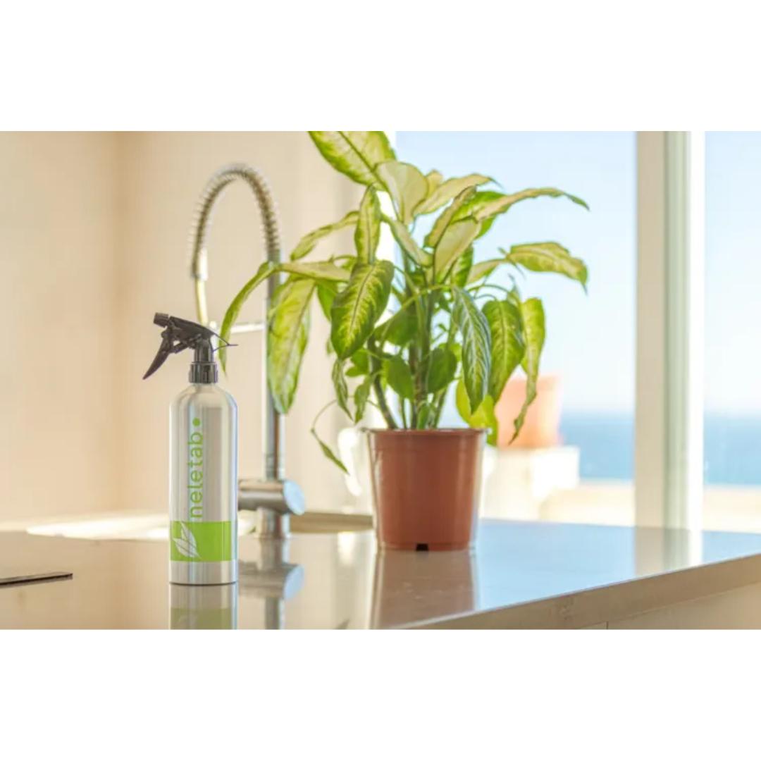 Starter-Set: 3 Flaschen + 3 Tabletten, für verschiedene Oberflächen, Glas und Badezimmer