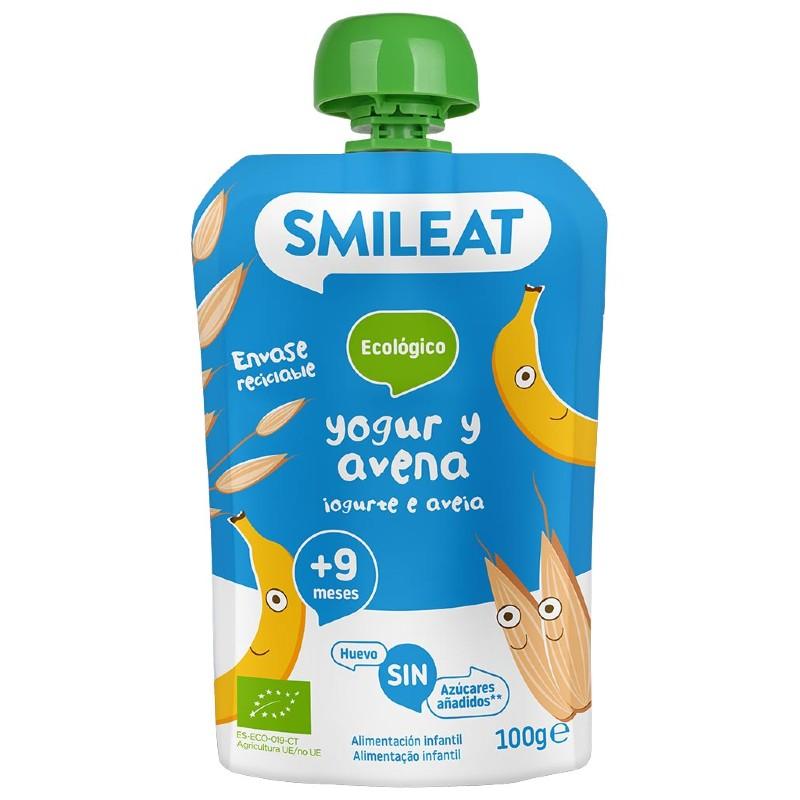 Pouche Joghurt und Haferflocken ECO Smileat, 100 g
