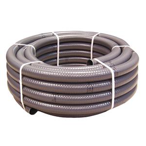 Grijze flexibele pvc-buis D.50 25 m