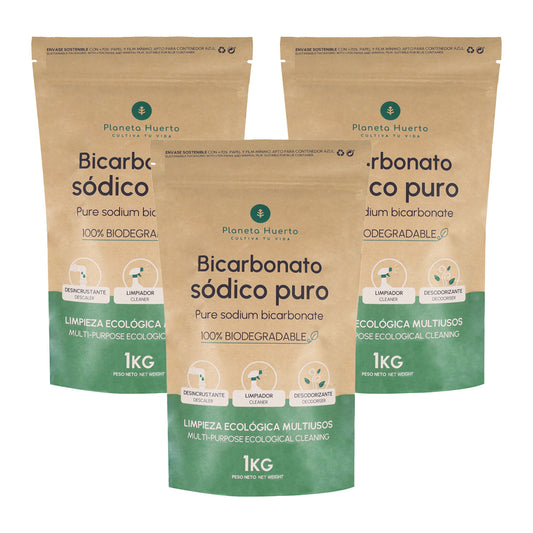Pack 3xBicarbonate of soda Planeta Huerto 1 Kg