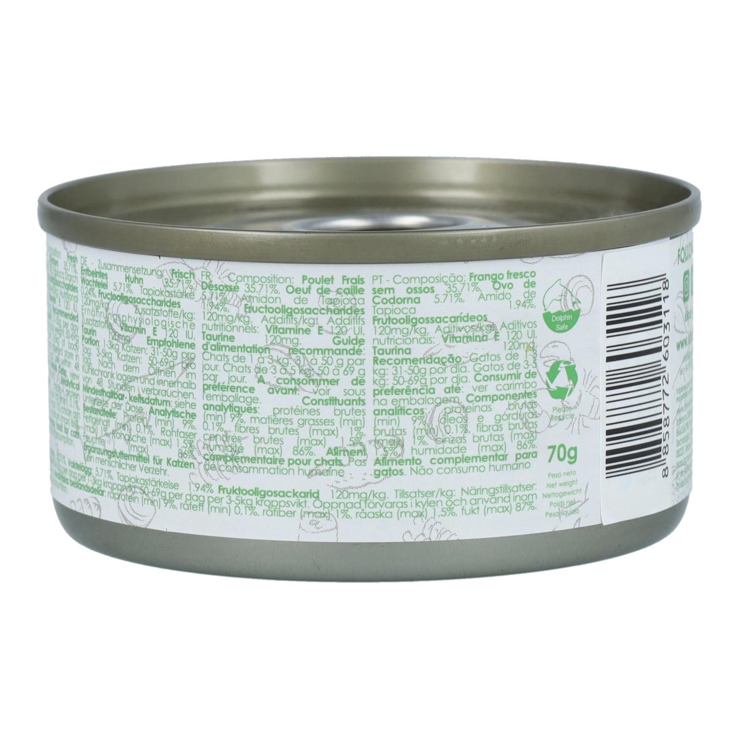 Kit Cat Dose Gravy – Huhn & Wachtelei 70 g Nassfutter für Katzen in Soße