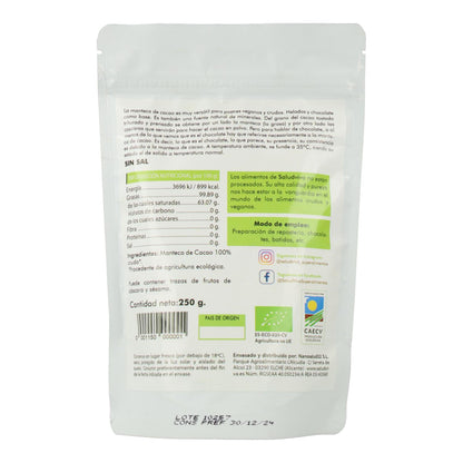 Burro di cacao in cialde ECO 250 g, Salud Viva