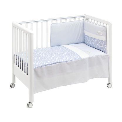 Set aus Bettdecke + Schutz für Kinderbett Star 60 x 120 cm. Beige