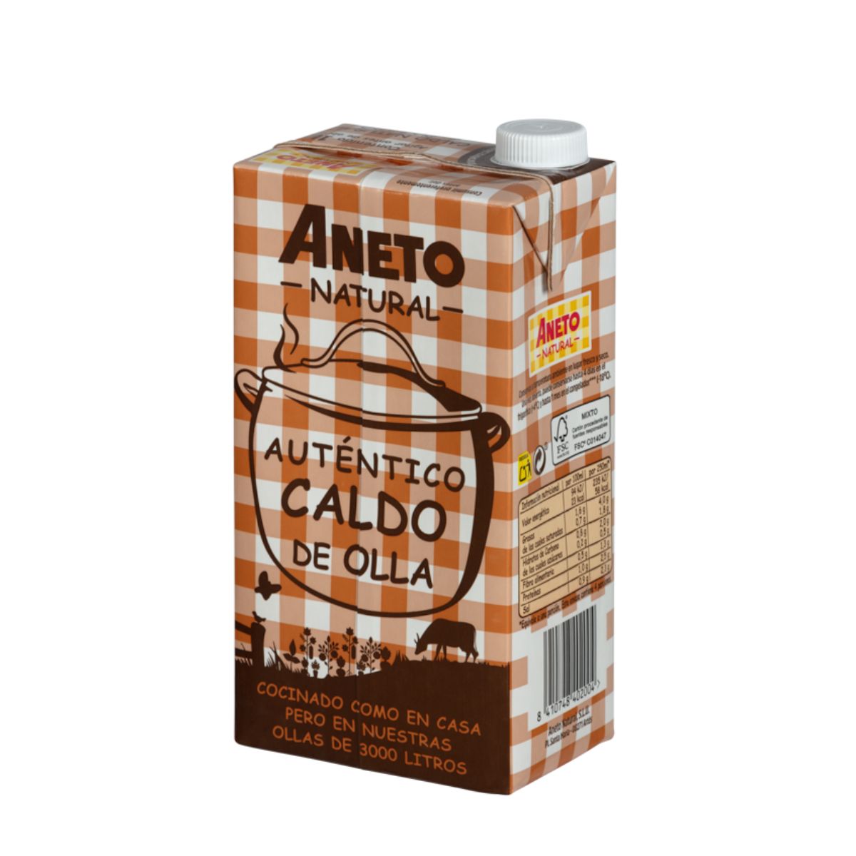 Brodo naturale Puchero Aneto, 1L
