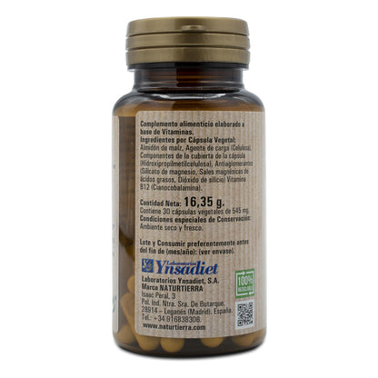 Vitamine B12, 30 plantaardige capsules. NaturTierra