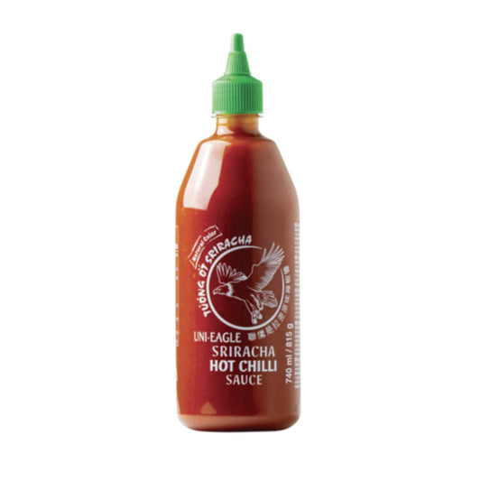 Uni-Eagle Traditionelle Chili-Sriracha-Sauce ohne Geschmacksverstärker (Glutamat) 815 g – Würzig-cremig nach thailändischer Art
