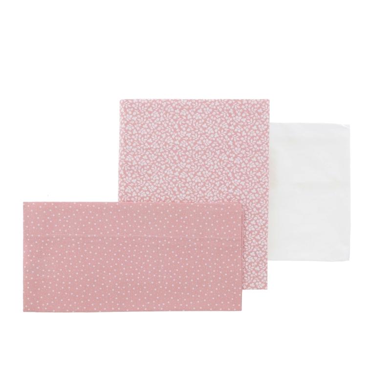 Lakan till minispjälsäng 3 delar Forest Cambrass Forest Rosa