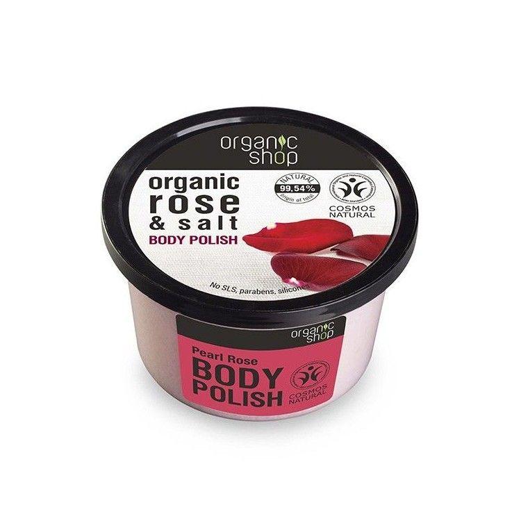 Schaumiges Körperpeeling Perla Rosa Organic Shop 250 ml