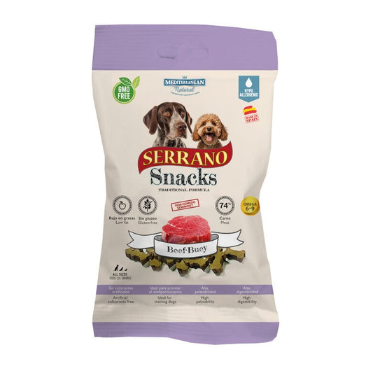 Friandises au bœuf Serrano pour chiens 100g