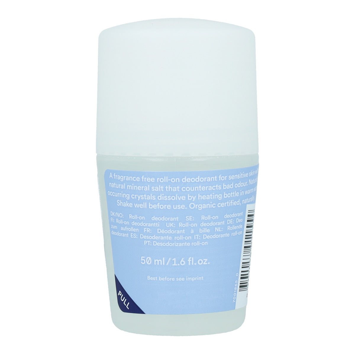 Urtekram Fragrance-Free Roll-On Deodorant 50 ml