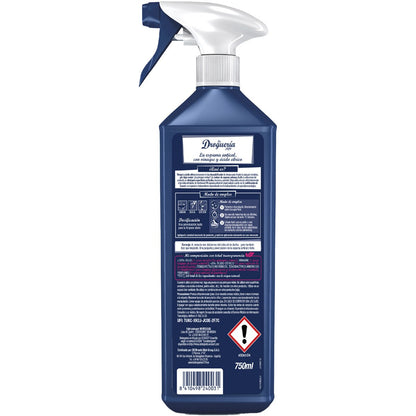 Antikalk-Schaumreiniger mit Essig und Zitronensäure, Himbeerduft, Sprühflasche, LA DROGUERIA 1919, 750 ml