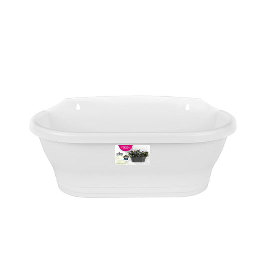 Doniczka ścienna Corsica biała Elho 39 cm