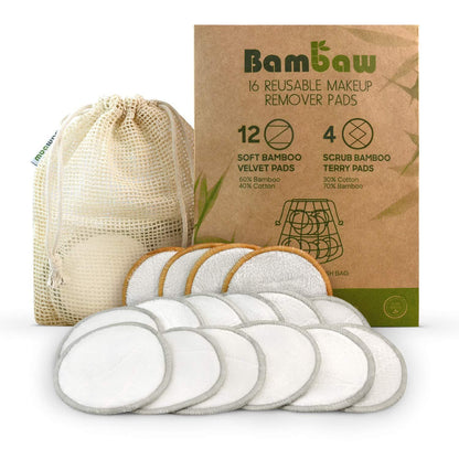 Disques démaquillants réutilisables Bambaw Pack 16