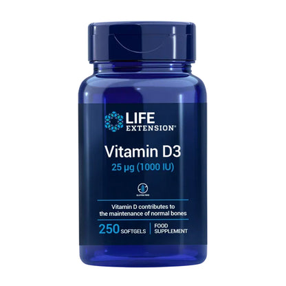 Vitamina D3 1000 UI, Life Extension 250 capsule