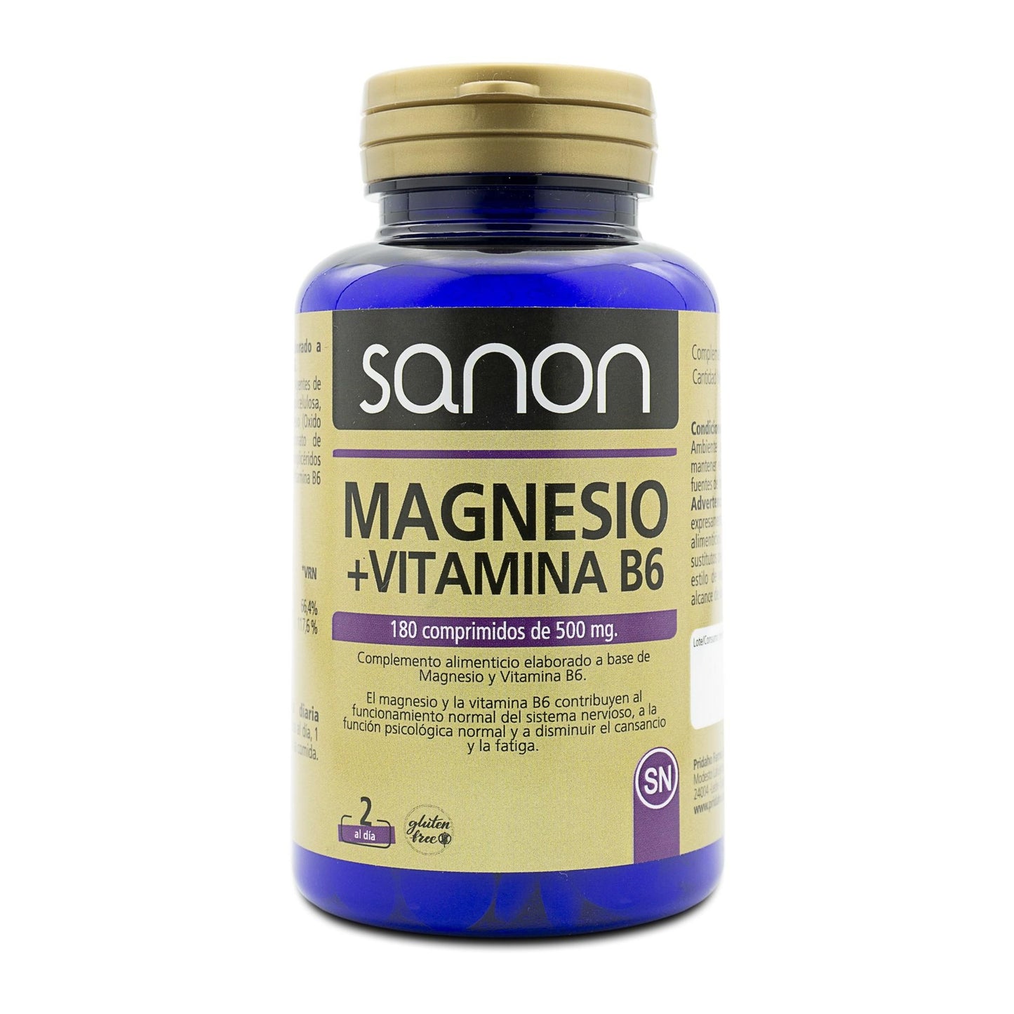 Magnesium + Vitamine B6 SANON 180 tabletten van 500 mg