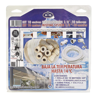 Vernevelingsset 3/8"-10 mondstukken