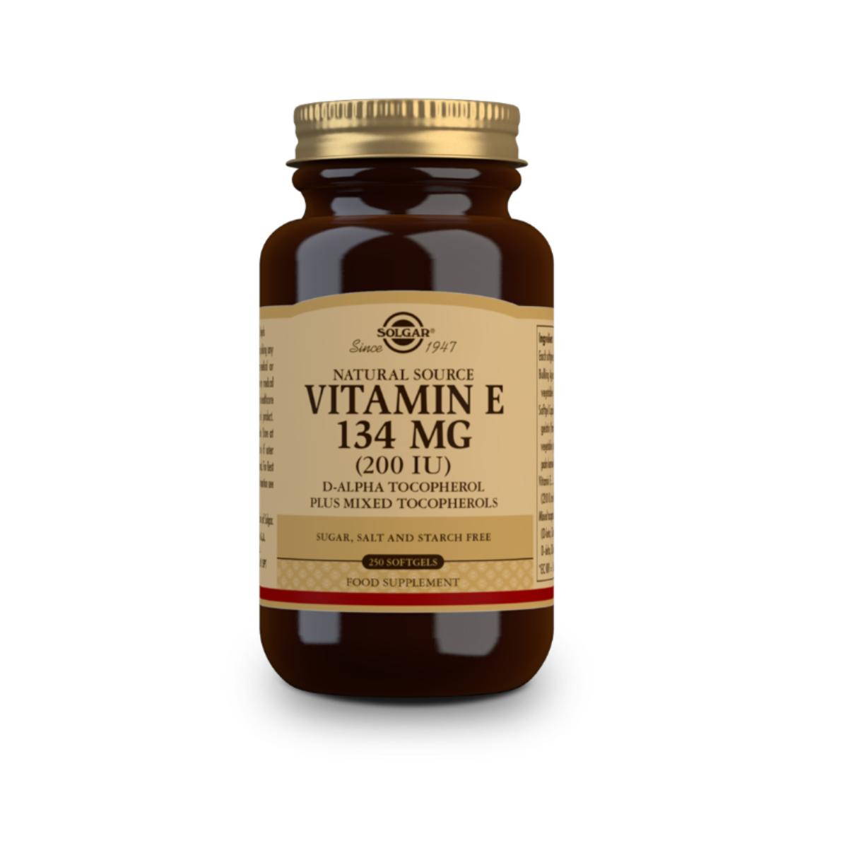 Vitamin E 200 IU 134 mg, 50 capsules