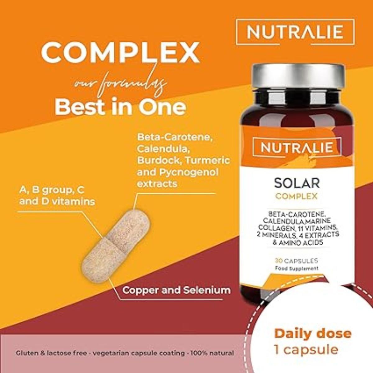 Solar Complex with Collagen Tanning and Protection Nutralie 30 capsules