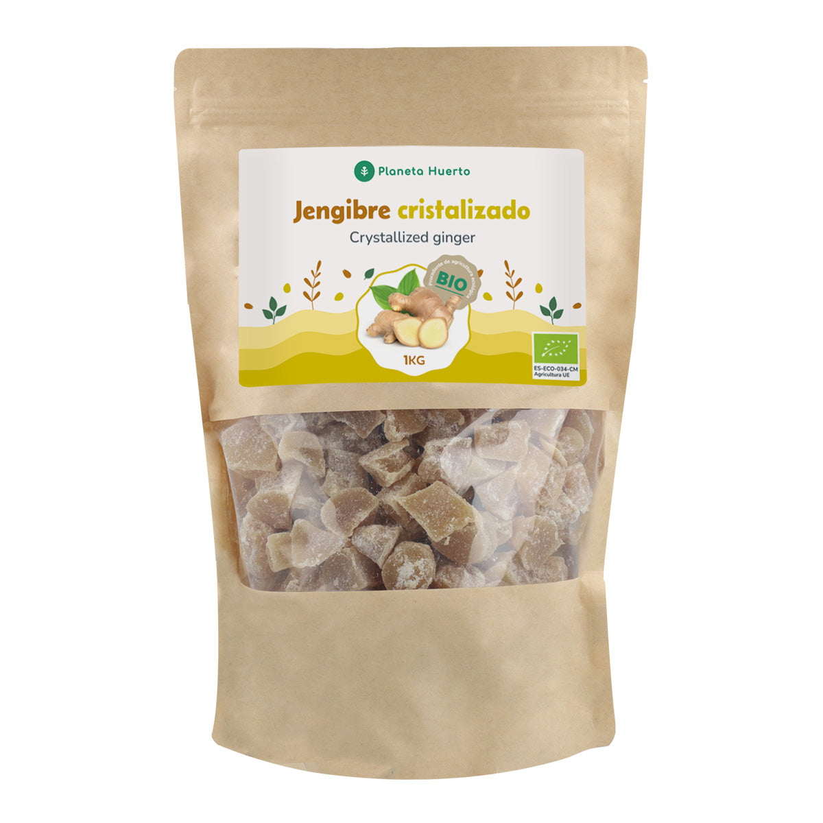 Gember gekristalliseerd ECO Planeta Huerto 1 kg