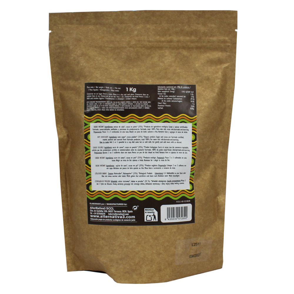 Alternativa organic instant cocoa 1 kg