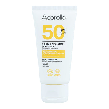 Krem przeciwsłoneczny do twarzy SPF 50 Acorelle 50 ml