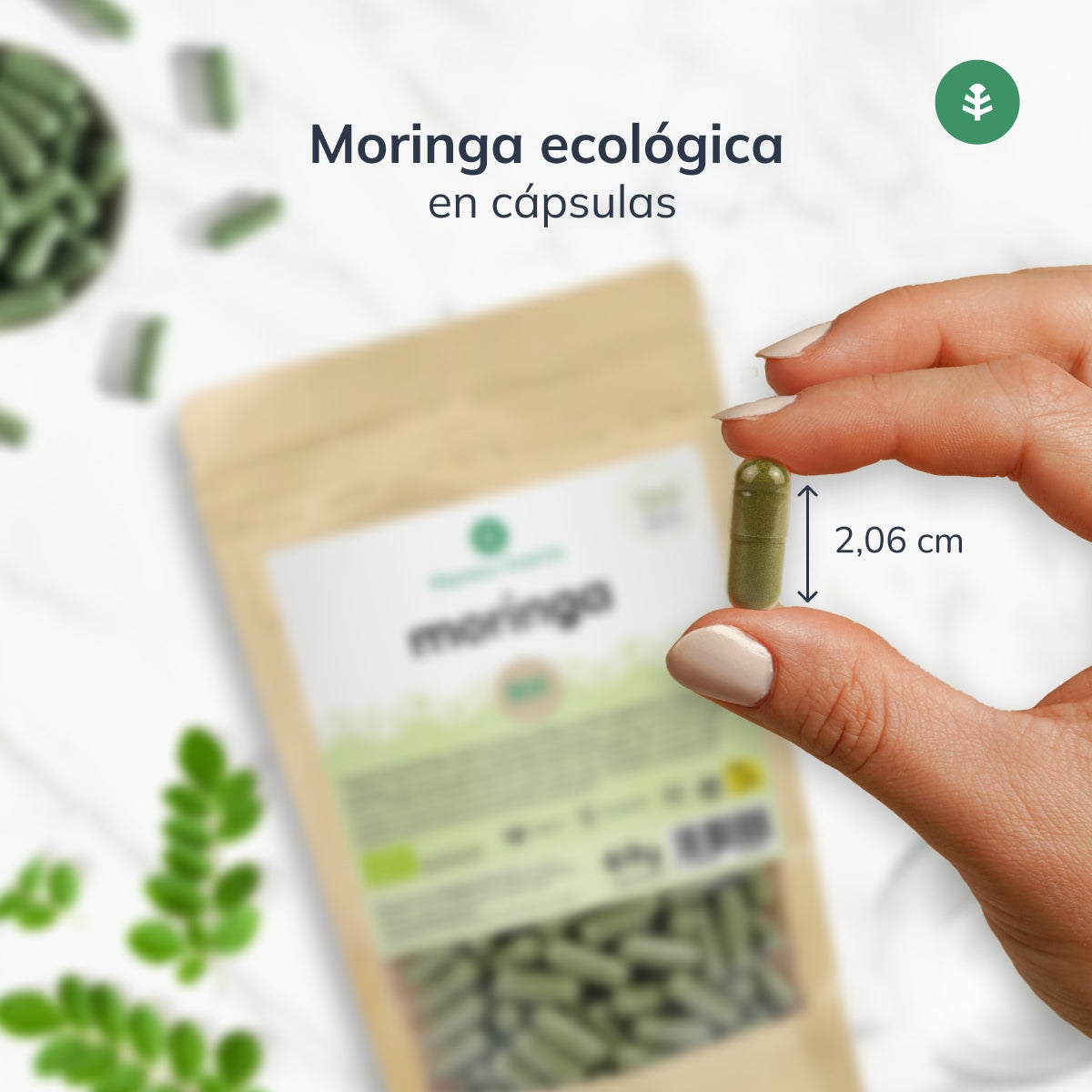 Organiczna Moringa Planet Garden 150 kapsułek