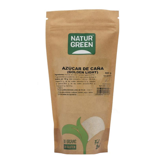 Biologische rietsuiker (golden light) Naturgreen 500 g