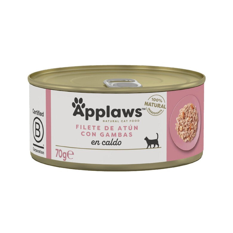 Applaws Cat Dose Thunfisch und Garnelen 70 g Natürliches, getreidefreies Nassfutter für Katzen