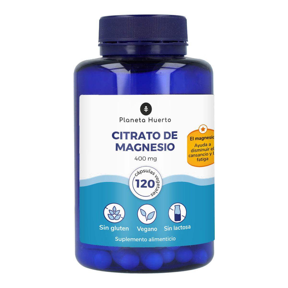 Pack 2x Magnesium Citrate Planeta Huerto 120 Caps