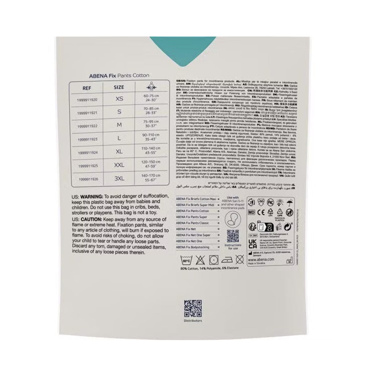 Fix Pants Cotton Inkontinenz Abena Größe 3XL 3 Stück