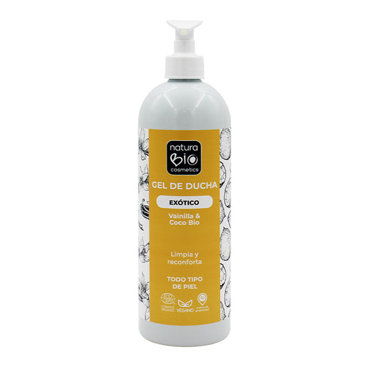 Gel douche aromatique relaxant à la vanille et à la noix de coco NaturaBio 740 ml