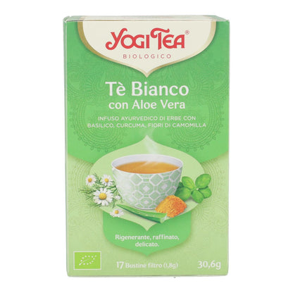 Yogi Tea BIO Weißer Tee mit Aloe Vera, 17 Teebeutel