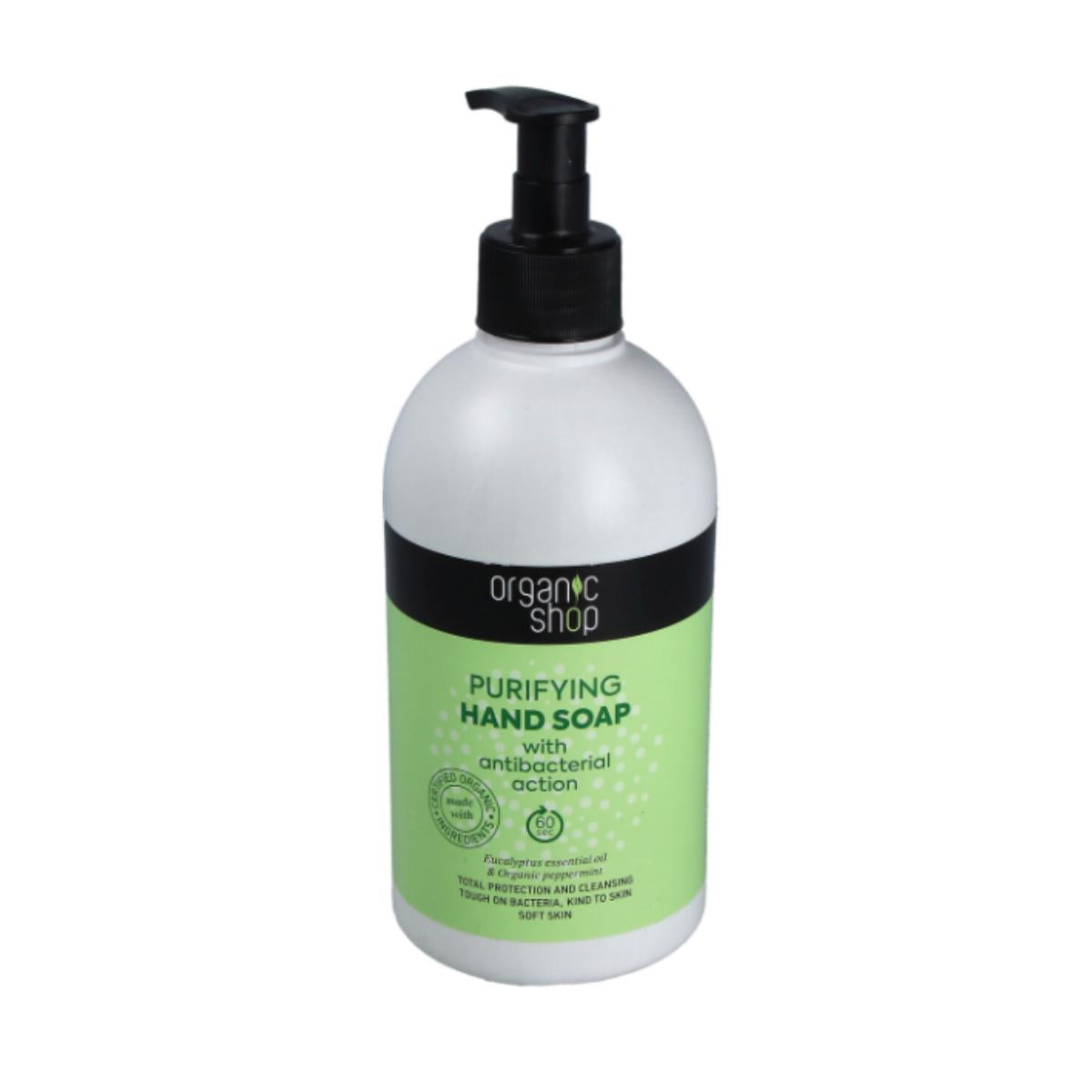 Sapone mani purificante con azione igienizzante, Organic Shop 500 ml