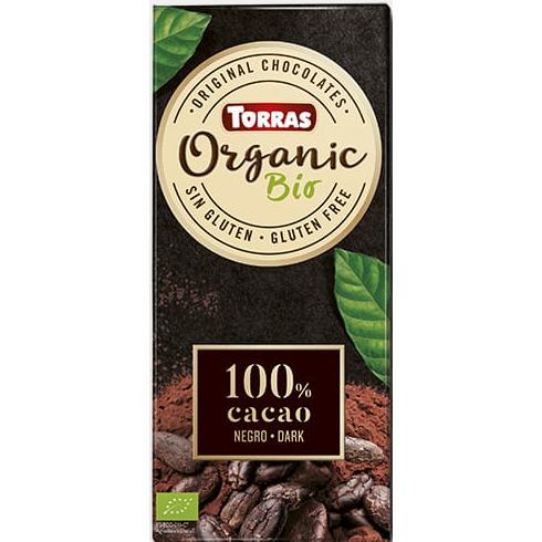 Cioccolato fondente 100% biologico vegano Torras 100 g