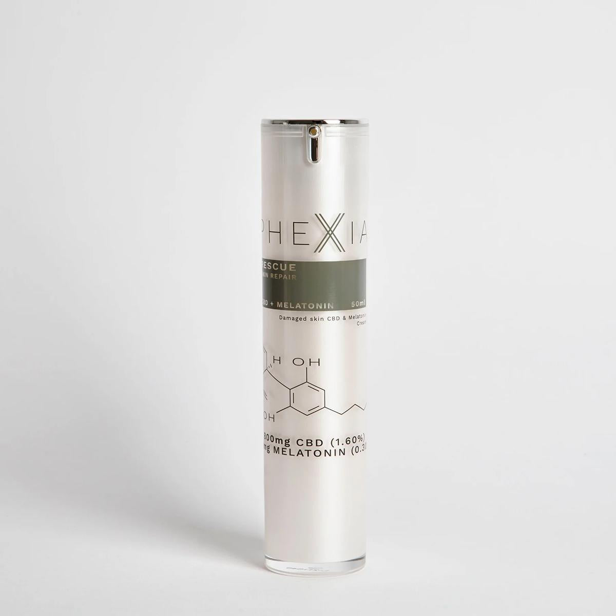 Crema riparatrice CBD e melatonina Rescue Phexia 50 ml