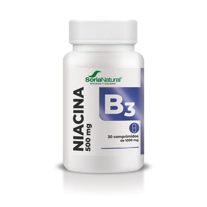 Vitamina B3 a rilascio prolungato, Soria Natural, 30 compresse